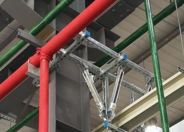 惠安该抗震支架的整体式支吊架结构协调性好